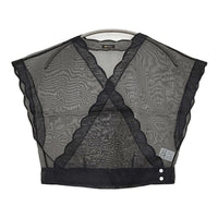 R&D.M.Co- 新品 シルクオーガンジーカシュクールブラウス 定価40700円 25SS ブラック レディース オールドマンズテーラー【中古】5-0930S♪