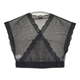R&D.M.Co- 新品 シルクオーガンジーカシュクールブラウス 定価40700円 25SS ブラック レディース オールドマンズテーラー【中古】5-0930S♪