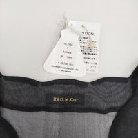 R&D.M.Co- 新品 シルクオーガンジーカシュクールブラウス 定価40700円 25SS ブラック レディース オールドマンズテーラー【中古】5-0930S♪