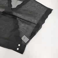 R&D.M.Co- 新品 シルクオーガンジーカシュクールブラウス 定価40700円 25SS ブラック レディース オールドマンズテーラー【中古】5-0930S♪