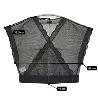 R&D.M.Co- 新品 シルクオーガンジーカシュクールブラウス 定価40700円 25SS ブラック レディース オールドマンズテーラー【中古】5-0930S♪