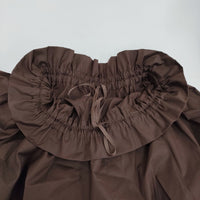 Audie a Muses ラッフルスリーブブラウス 定価25300円 83034510 ブラウス シャツ 25AW ブラウン レディース オーディアミューズ【中古】5-0930M♪