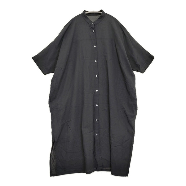 gungendo さらさらコットン ワンピース風船唐綿（ふうせんとうわた） 定価37400円 ワンピース 25SS ブラック レディース 群言堂【中古】5-0930S♪