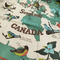 BINDU CANADA インド製 スカーフ グリーン ベージュ レディース ビンドゥ【中古】5-0930G♪