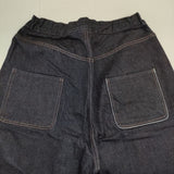 nume NFPT-4385C デニムワイドパンツ 定価24200円 パラスパレス インディゴ パンツ 24年 ネイビー レディース ヌメ【中古】5-1220G∞