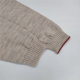 nume NKPO-2480C ウール サイドステッチ セーター ニット ピンクベージュ レディース ヌメ【中古】5-1106T∞