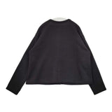 LOISIR コットン スウェット カーディガン ブラック レディース ロワズィール【中古】5-1220M∞