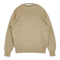 MHL. CONTRAST COTTON LINEN 2 595-5163501 定価24970円 肩ボタン セーター ニット 25SS ベージュ レディース エムエイチエル【中古】5-0930M♪