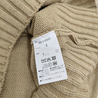 MHL. CONTRAST COTTON LINEN 2 595-5163501 定価24970円 肩ボタン セーター ニット 25SS ベージュ レディース エムエイチエル【中古】5-0930M♪