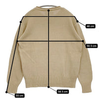 MHL. CONTRAST COTTON LINEN 2 595-5163501 定価24970円 肩ボタン セーター ニット 25SS ベージュ レディース エムエイチエル【中古】5-0930M♪