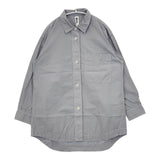 MHL. 595-3253501 COMPACT COTTON POPLIN 長袖シャツ 23SS ブルーグレー レディース エムエイチエル【中古】5-1220M∞