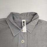 MHL. 595-3253501 COMPACT COTTON POPLIN 長袖シャツ 23SS ブルーグレー レディース エムエイチエル【中古】5-1220M∞