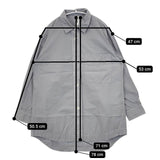 MHL. 595-3253501 COMPACT COTTON POPLIN 長袖シャツ 23SS ブルーグレー レディース エムエイチエル【中古】5-1220M∞