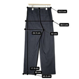 theory luxe TOTEM BELLIP ウール イージー パンツ 濃紺 ネイビー レディース セオリーリュクス【中古】5-1106T∞