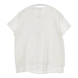 theory luxe PEARL.TWILL ELIANA.HS ブラウス シャツ オフホワイト レディース セオリーリュクス【中古】6-0425S∞