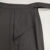 theory luxe 未使用 CANYON ALIE ラップスカート 定価29700円 03-3207306-050-038 ロングスカート 23SS ブラック レディース セオリーリュクス【中古】5-1220M∞