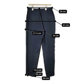 theory luxe 03-4206416-895-038 FLOW PIA センタープレススラックス イージー パンツ 24SS ネイビー レディース セオリーリュクス【中古】5-1220G∞