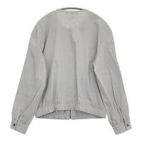 theory luxe 新品 CRISP LINEN KATIA 定価48400円 サイズ38 ブルゾン 24SS ライトグレー レディース セオリーリュクス【中古】5-0930M♪