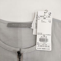 theory luxe 新品 CRISP LINEN KATIA 定価48400円 サイズ38 ブルゾン 24SS ライトグレー レディース セオリーリュクス【中古】5-0930M♪