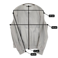 theory luxe 新品 CRISP LINEN KATIA 定価48400円 サイズ38 ブルゾン 24SS ライトグレー レディース セオリーリュクス【中古】5-0930M♪