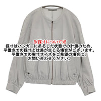 theory luxe 新品 CRISP LINEN KATIA 定価48400円 サイズ38 ブルゾン 24SS ライトグレー レディース セオリーリュクス【中古】5-0930M♪