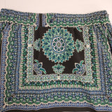 SOEJU ペイズリー柄 S-00-SK-005 ロングスカート ブラック グリーン レディース ソージュ【中古】5-1220M∞