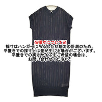 自由区 未使用品 ワコールコラボ 洗える レーシーニット ドレス 定価29920円 サイズ40 ワンピース ネイビー レディース 自由区【中古】5-0930S♪