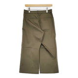 自由区 PRWMBM0319 UVケア COOLMAX クロップドワイドパンツ センタープレス パンツ カーキ レディース 自由区【中古】5-1220G∞