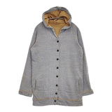Haat ISSEY MIYAKE フーテッドスウェットロングカーディガン HA03JJ166 カーディガン ブルーグレー ベージュ レディース ハートイッセイミヤケ【中古】6-0201M∞