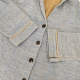 Haat ISSEY MIYAKE フーテッドスウェットロングカーディガン HA03JJ166 カーディガン ブルーグレー ベージュ レディース ハートイッセイミヤケ【中古】6-0201M∞