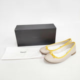 repetto Cendrillon サンドリオン 37 定価39600円 バレエシューズ イエロー ベージュ レディース レペット【中古】5-1222G◎
