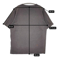 45R/45rpm バード刺繍ロゴプリントの90845星Tシャツ 定価16500円 グレー レディース フォーティーファイブアールピーエム【中古】5-0930S♪