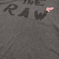 45R/45rpm バード刺繍ロゴプリントの90845星Tシャツ 定価16500円 グレー レディース フォーティーファイブアールピーエム【中古】5-0930S♪