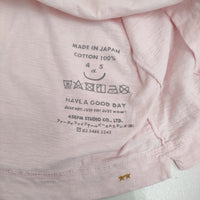 45R/45rpm メッセージバードプリントの90845星Tシャツ 定価19800円 ピンク レディース フォーティーファイブアールピーエム【中古】5-0930S♪