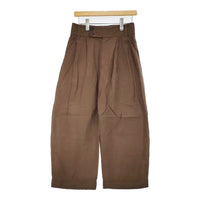 MARGARET HOWELL DENSE FINE LINEN POPLIN 578-4143014 2 定価37400円 パンツ 24SS ブラウン レディース マーガレットハウエル【中古】5-0930M♪