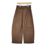 MARGARET HOWELL DENSE FINE LINEN POPLIN 578-4143014 2 定価37400円 パンツ 24SS ブラウン レディース マーガレットハウエル【中古】5-0930M♪
