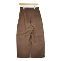 MARGARET HOWELL DENSE FINE LINEN POPLIN 578-4143014 2 定価37400円 パンツ 24SS ブラウン レディース マーガレットハウエル【中古】5-0930M♪