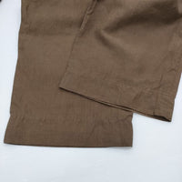 MARGARET HOWELL DENSE FINE LINEN POPLIN 578-4143014 2 定価37400円 パンツ 24SS ブラウン レディース マーガレットハウエル【中古】5-0930M♪