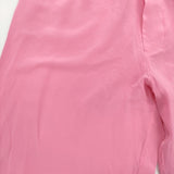 M medium シルクパンツ Lulu ルル 小暮美奈子さん イージー パンツ ピンク レディース ミディアム【中古】5-0930M♪