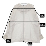 nest Robe ピエロカラー2wayブラウス 01211-1113 リネン 製品染め レース ブラウス シャツ ベージュ レディース ネストローブ【中古】6-0222M∞