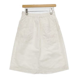 MHL. 595-132556 SUPER FINE TWILL コットン スカート オフホワイト レディース エムエイチエル【中古】6-0406M∞