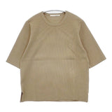 qualite ウォッシャブルクルーネックニットT 定価13200円 32440040004 半袖Ｔシャツ カットソー ベージュ レディース カリテ【中古】6-0429S∞