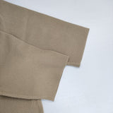 qualite ウォッシャブルクルーネックニットT 定価13200円 32440040004 半袖Ｔシャツ カットソー ベージュ レディース カリテ【中古】6-0429S∞