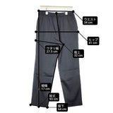 qualite アセテートサテンドロストパンツ 定価18990円 日本製 イージー パンツ ブラック レディース カリテ【中古】6-0222G∞