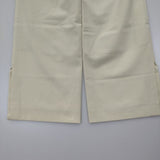 qualite サイドスリットスリムイージーパンツ 定価20900円 日本製 パンツ ベージュ レディース カリテ【中古】6-0222M∞