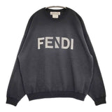 REMI RELIEF ヴィンテージ加工 FENDIロゴ トレーナー スウェット チャコールグレー レディース レミレリーフ【中古】6-0201M∞