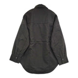 CAFUNE 中綿シャツジャケット 定価17600円 サイズ38 ブルゾン スナップボタン ジャケット ブラック レディース カフネ【中古】5-1026T♪