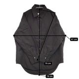 CAFUNE 中綿シャツジャケット 定価17600円 サイズ38 ブルゾン スナップボタン ジャケット ブラック レディース カフネ【中古】5-1026T♪