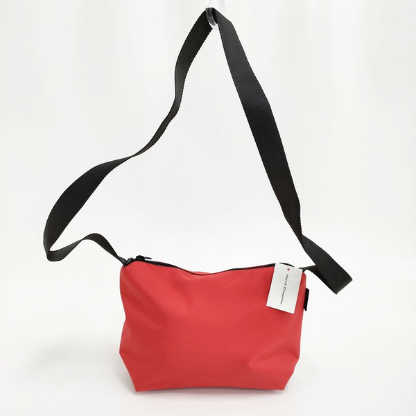 Herve Chapelier 新品 1752N ナイロンスクエアショルダーバッグM ピマン 定価41800円 25SS レッド レディース エルベ・シャプリエ【中古】5-0930G♪