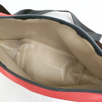 Herve Chapelier 新品 1752N ナイロンスクエアショルダーバッグM ピマン 定価41800円 25SS レッド レディース エルベ・シャプリエ【中古】5-0930G♪